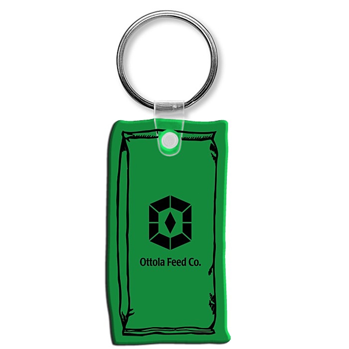 Custom Feed Bag Soft Keychain - Translucent