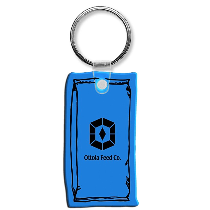 Custom Feed Bag Soft Keychain - Translucent