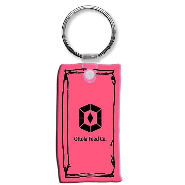 Custom Feed Bag Soft Keychain - Translucent