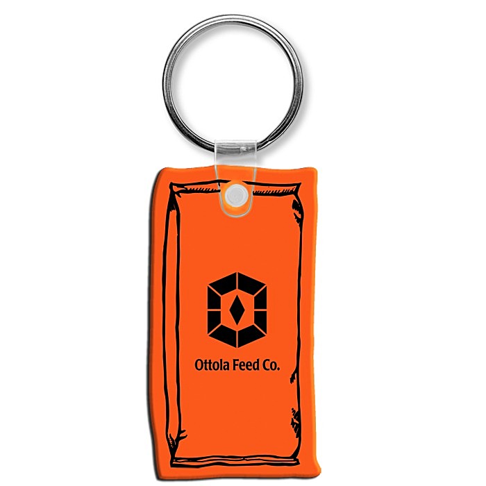 Custom Feed Bag Soft Keychain - Translucent