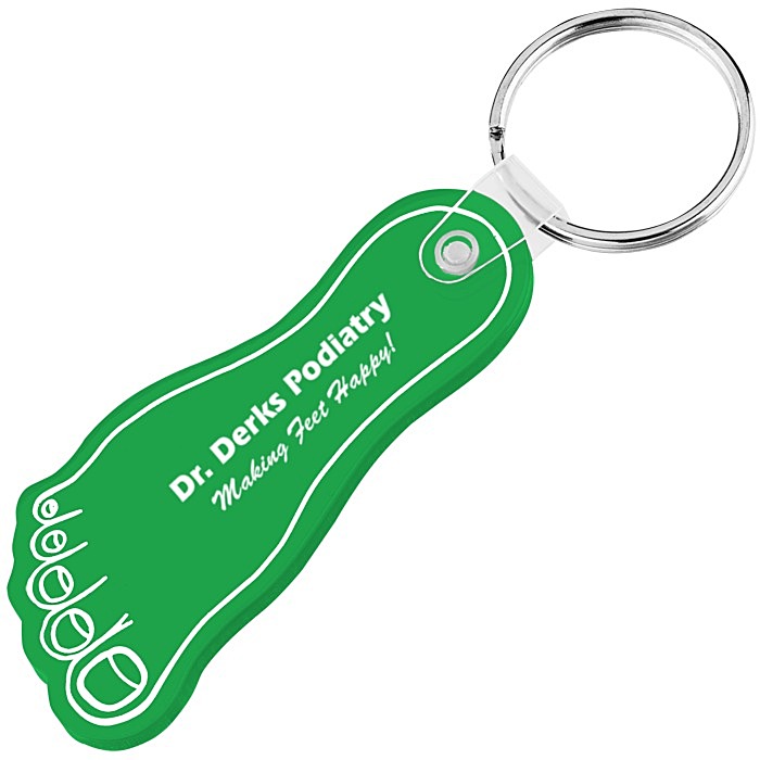Custom Foot Soft Keychain - Translucent
