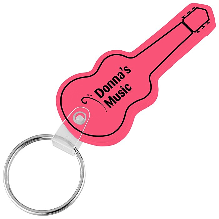 Custom Guitar Soft Keychain - Translucent