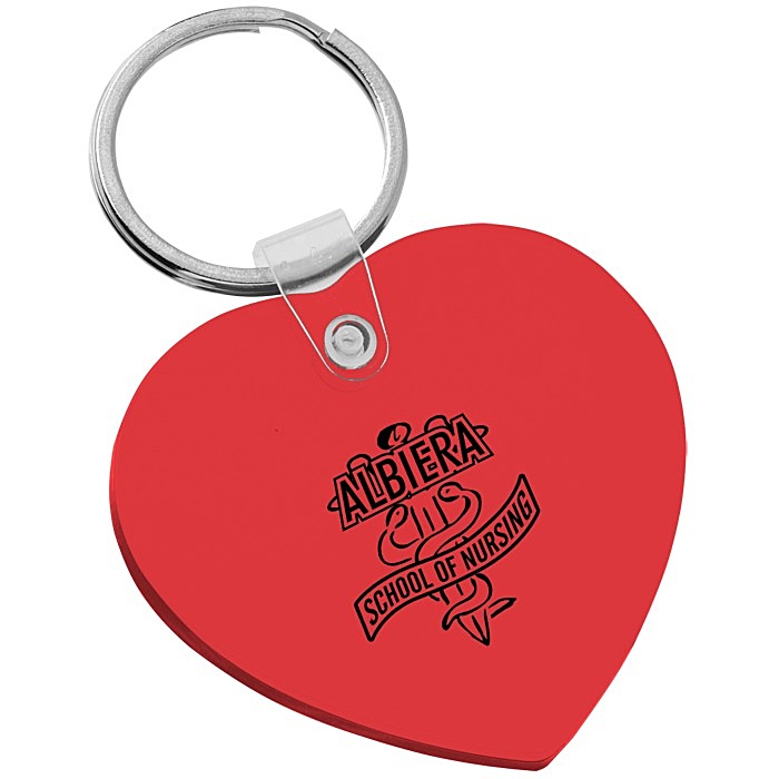 Custom Heart Soft Keychain - Translucent