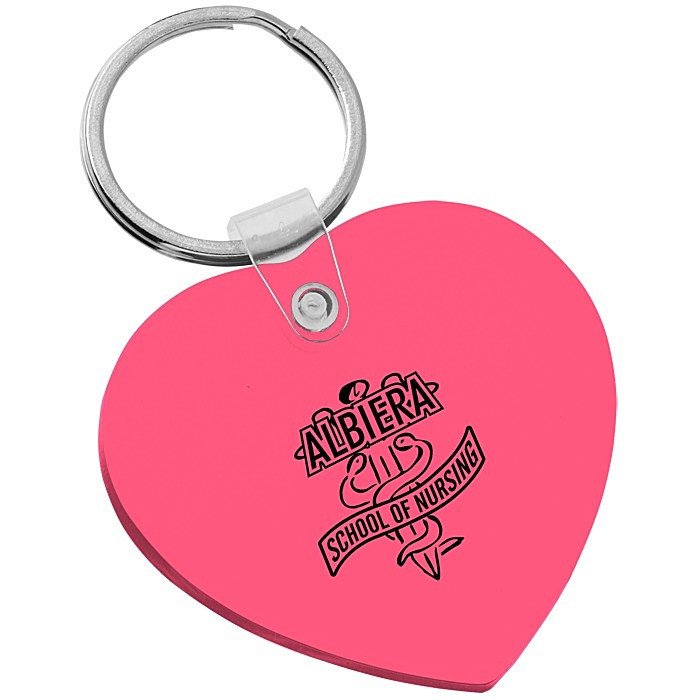 Custom Heart Soft Keychain - Translucent