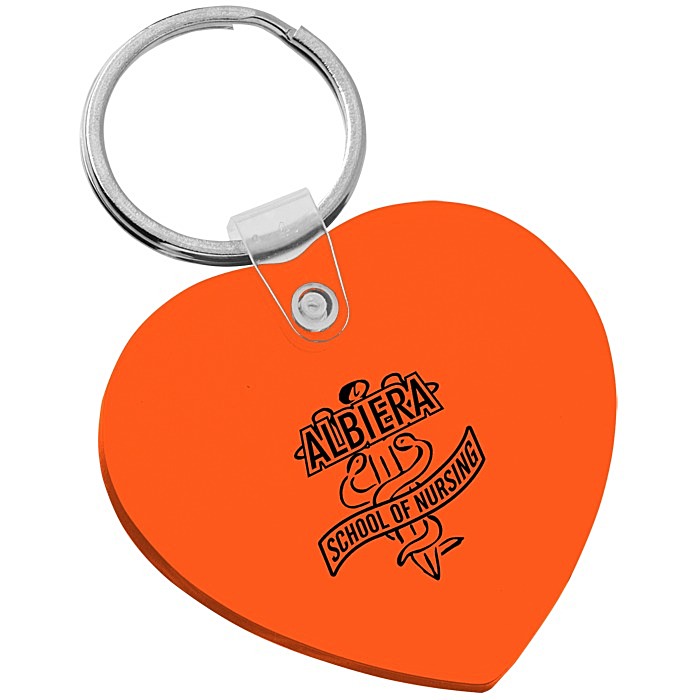 Custom Heart Soft Keychain - Translucent