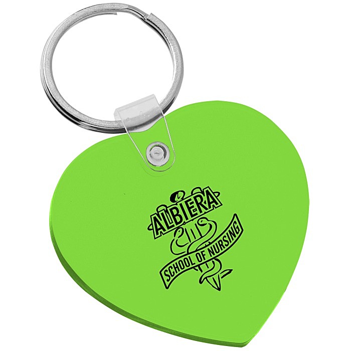 Custom Heart Soft Keychain - Translucent