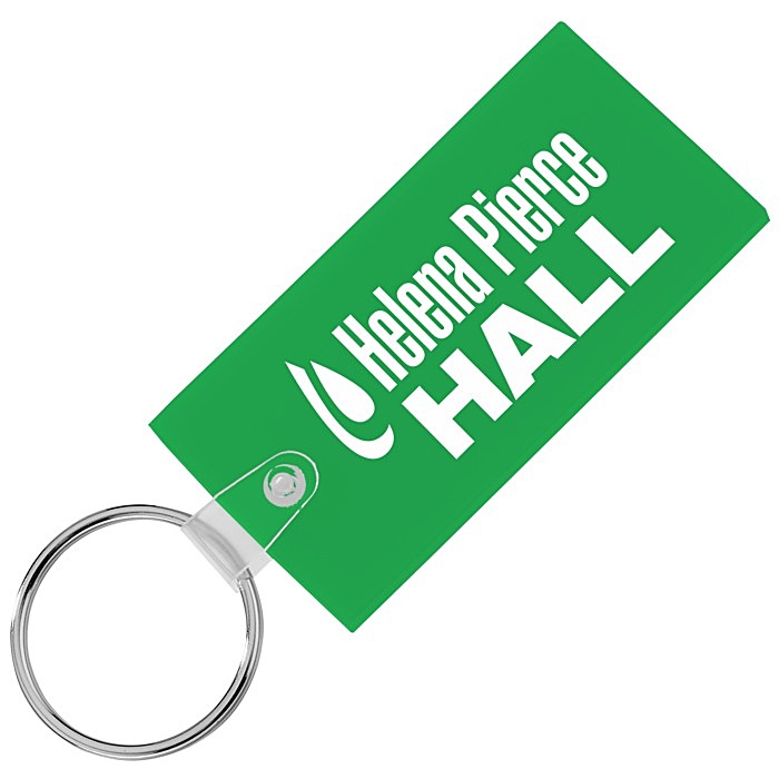 Custom Large Rectangle Soft Keychain - Translucent