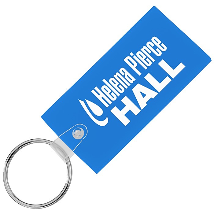 Custom Large Rectangle Soft Keychain - Translucent