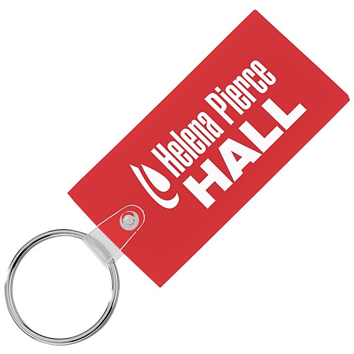 Custom Large Rectangle Soft Keychain - Translucent