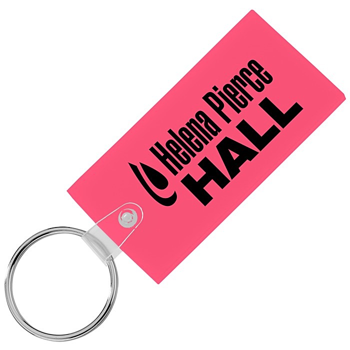 Custom Large Rectangle Soft Keychain - Translucent