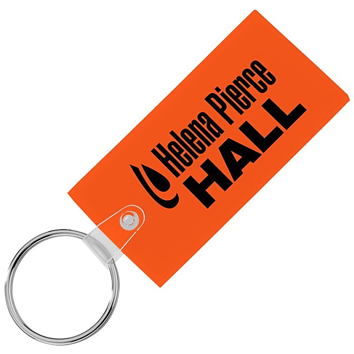 Custom Large Rectangle Soft Keychain - Translucent