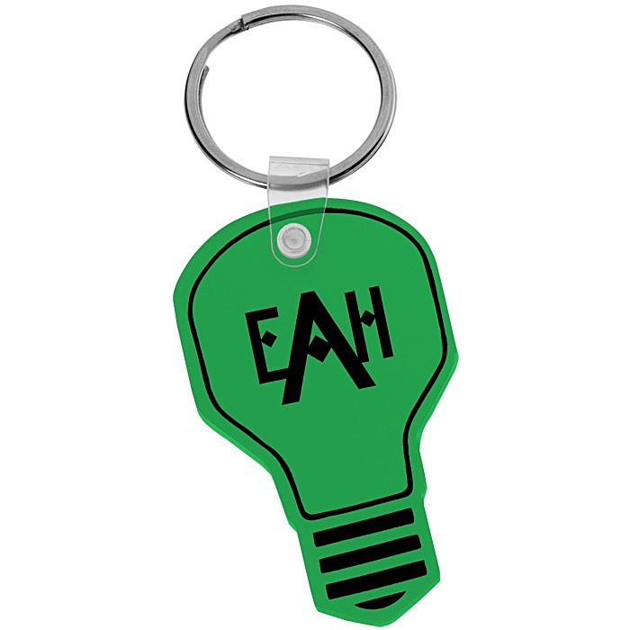 Custom Light Bulb Soft Keychain - Translucent
