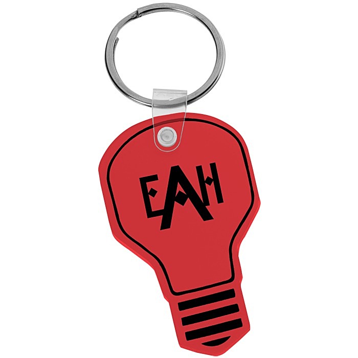 Custom Light Bulb Soft Keychain - Translucent