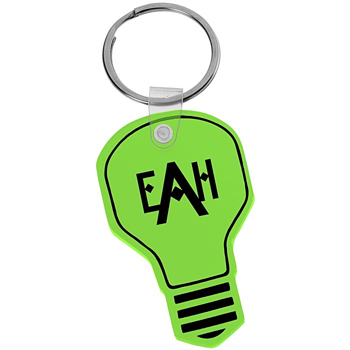 Custom Light Bulb Soft Keychain - Translucent