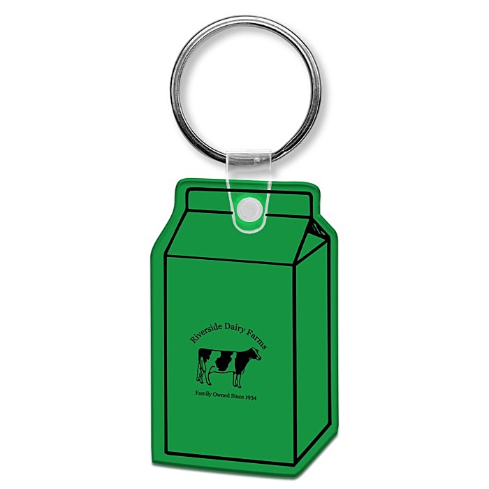 Custom Milk Carton Soft Keychain - Translucent
