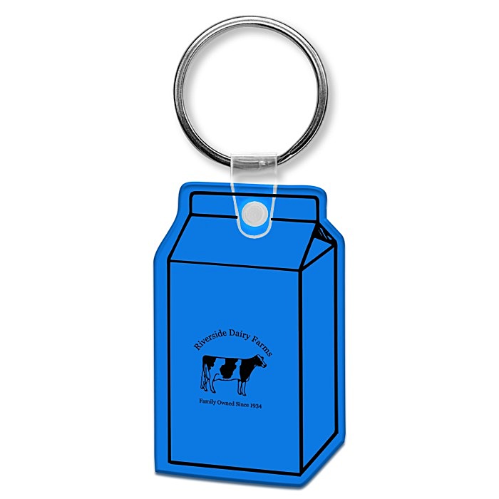 Custom Milk Carton Soft Keychain - Translucent