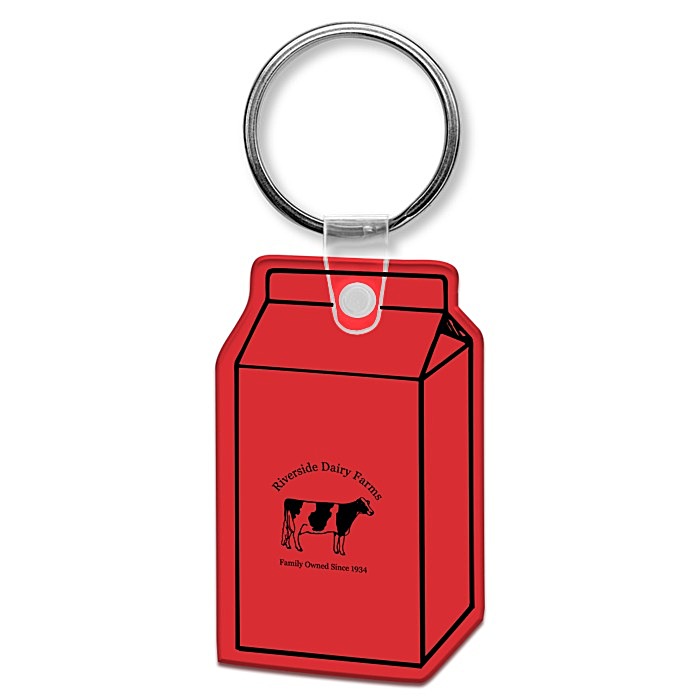 Custom Milk Carton Soft Keychain - Translucent