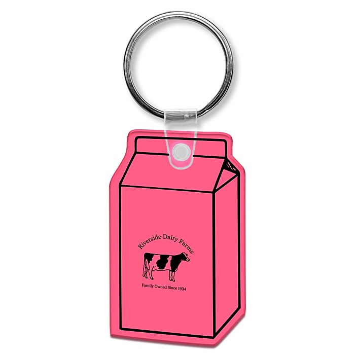 Custom Milk Carton Soft Keychain - Translucent