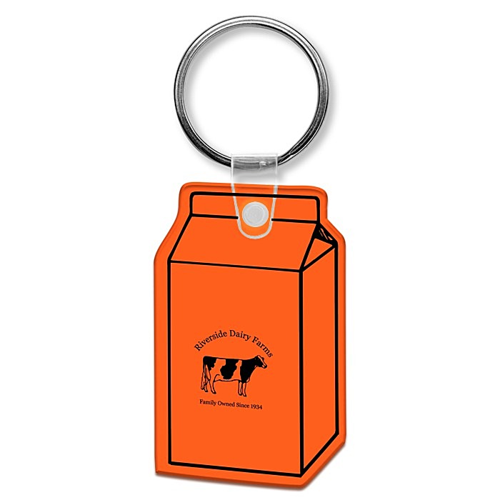 Custom Milk Carton Soft Keychain - Translucent