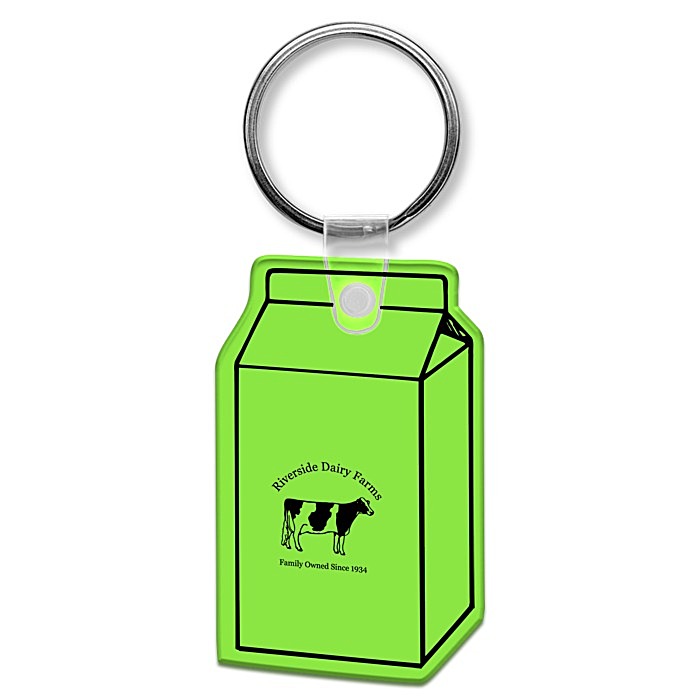 Custom Milk Carton Soft Keychain - Translucent