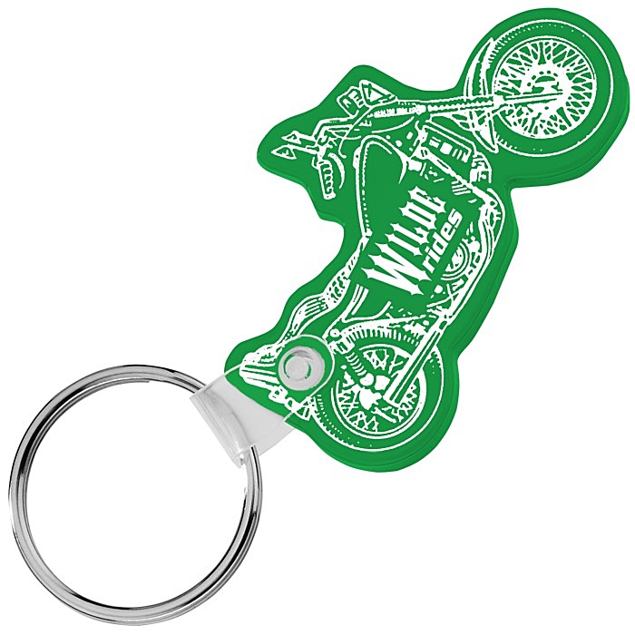 Custom Motorcycle Soft Keychain - Translucent