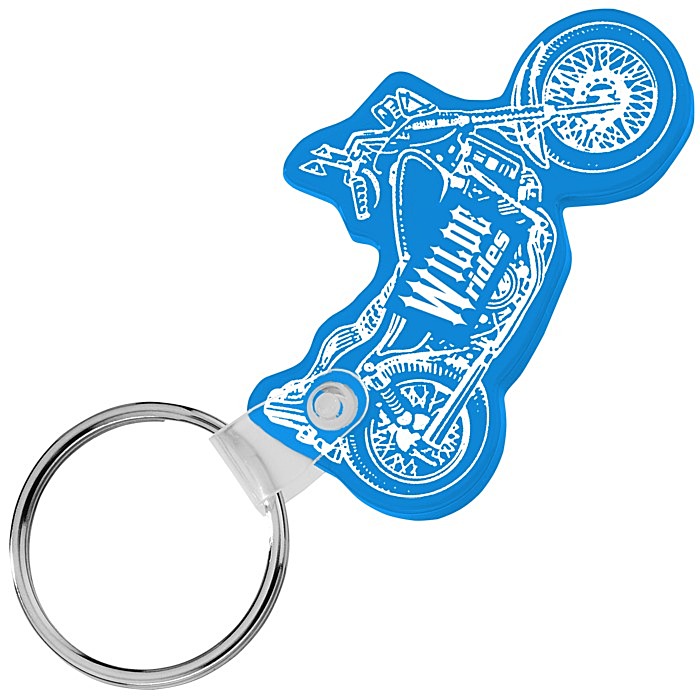 Custom Motorcycle Soft Keychain - Translucent