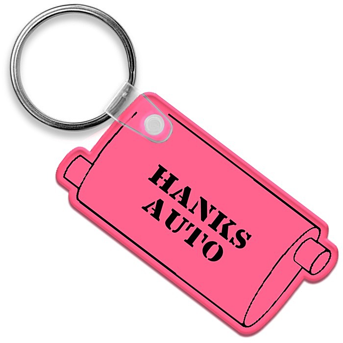 Custom Muffler Soft Keychain - Translucent