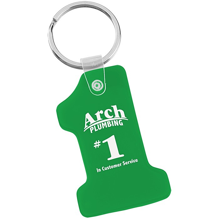 Custom Number One Soft Keychain - Translucent