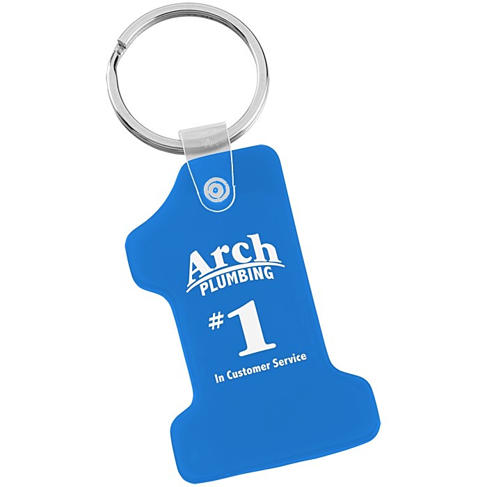 Custom Number One Soft Keychain - Translucent