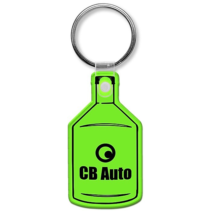 Custom Oil Bottle Soft Keychain - Translucent