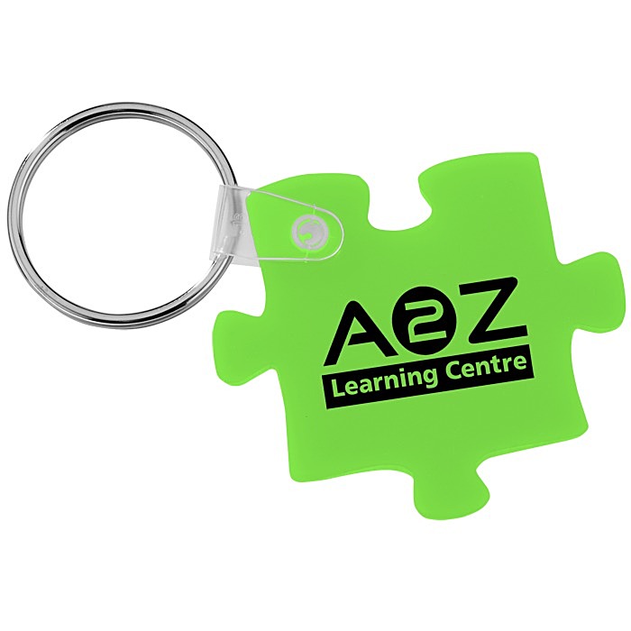 Custom Puzzle Soft Keychain - Translucent