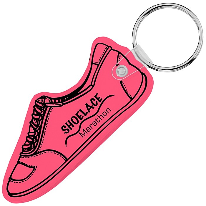 Custom Running Shoe Soft Keychain - Translucent