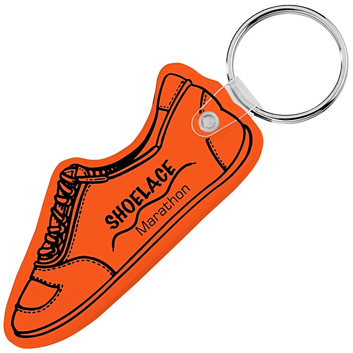 Custom Running Shoe Soft Keychain - Translucent