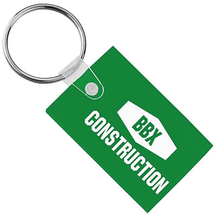 Custom Small Rectangle Soft Keychain - Translucent
