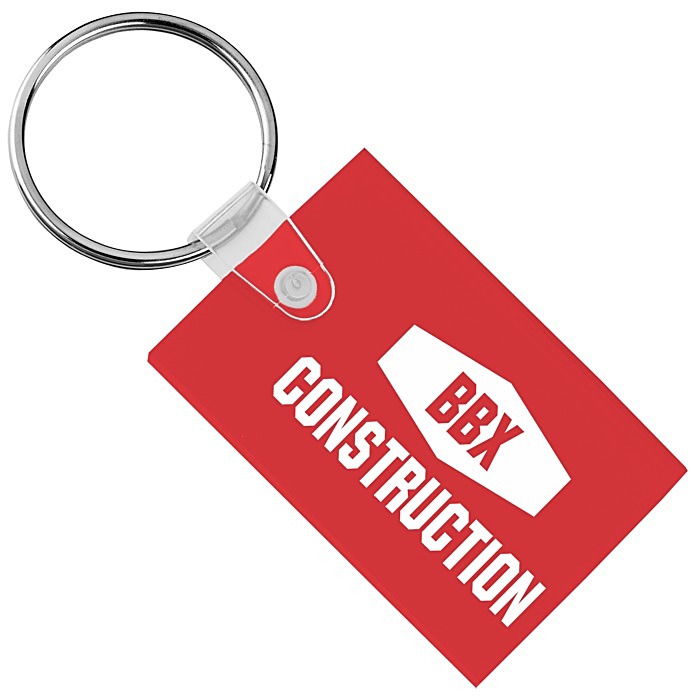 Custom Small Rectangle Soft Keychain - Translucent