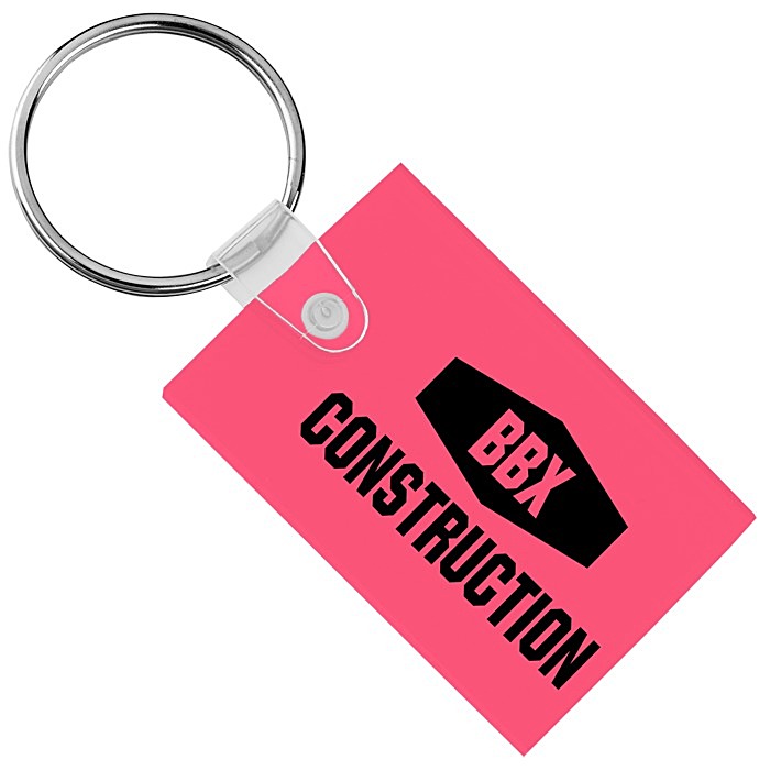 Custom Small Rectangle Soft Keychain - Translucent
