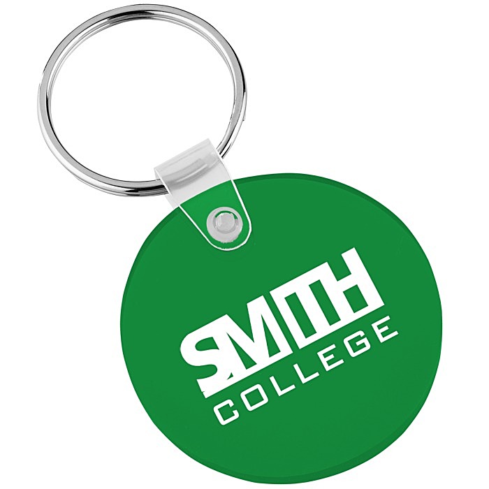 Custom Small Round Soft Keychain - Translucent