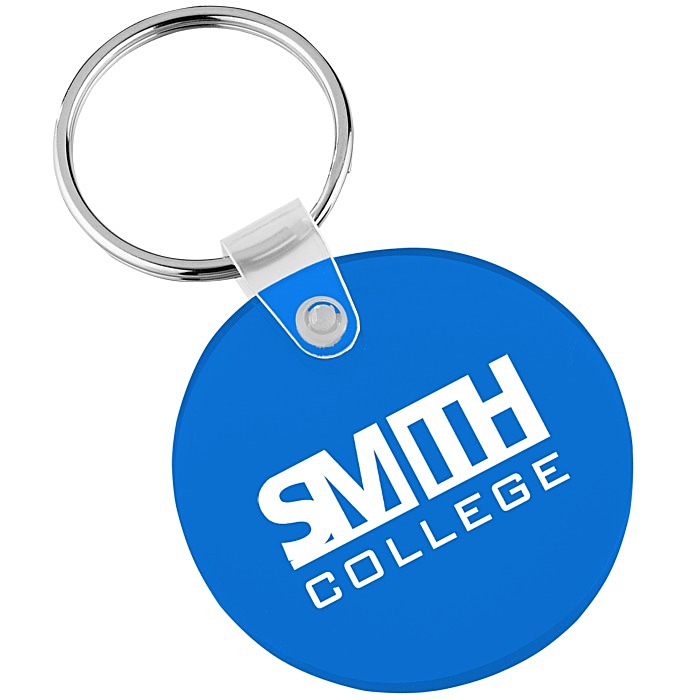 Custom Small Round Soft Keychain - Translucent
