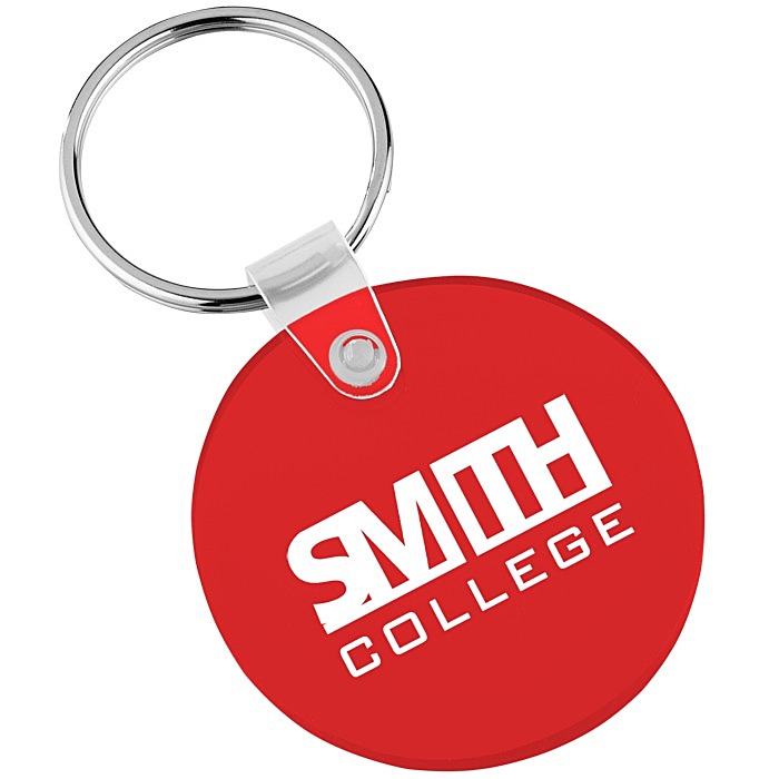 Custom Small Round Soft Keychain - Translucent