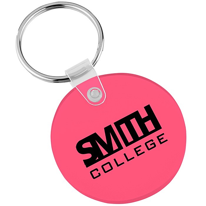 Custom Small Round Soft Keychain - Translucent