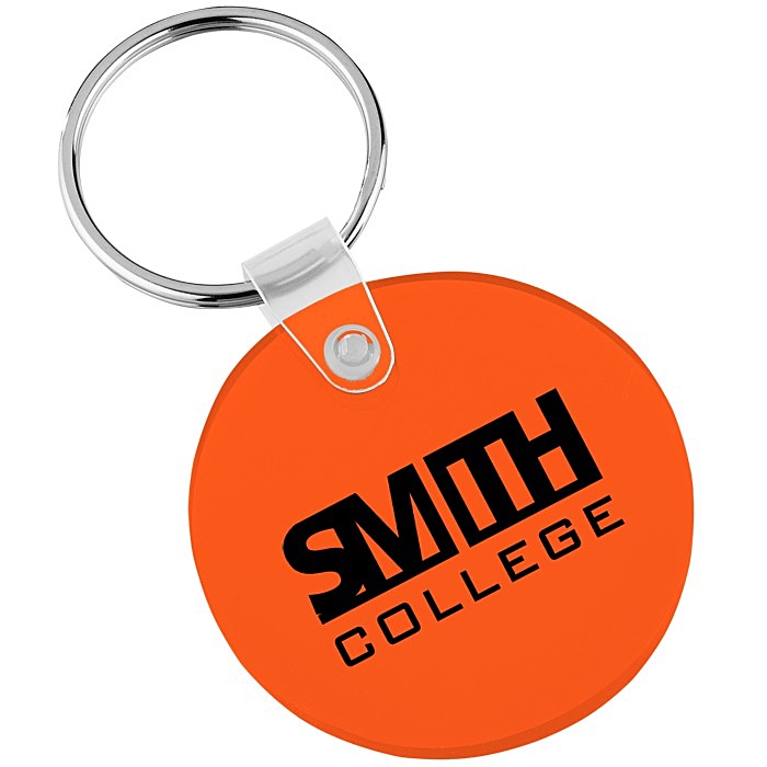 Custom Small Round Soft Keychain - Translucent