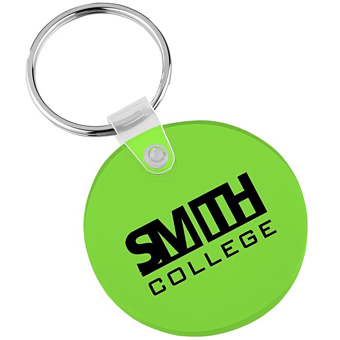Custom Small Round Soft Keychain - Translucent