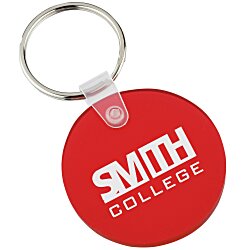 Custom Small Round Soft Keychain - Translucent