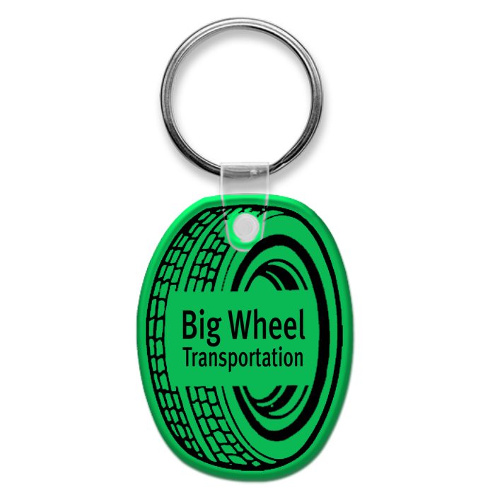 Custom Tire Soft Keychain - Translucent