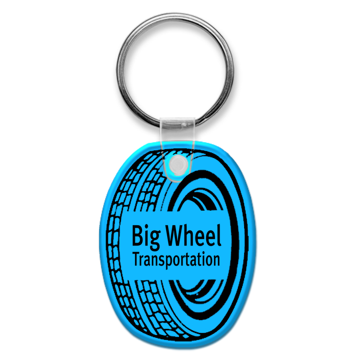 Custom Tire Soft Keychain - Translucent
