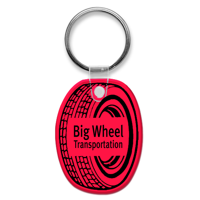 Custom Tire Soft Keychain - Translucent