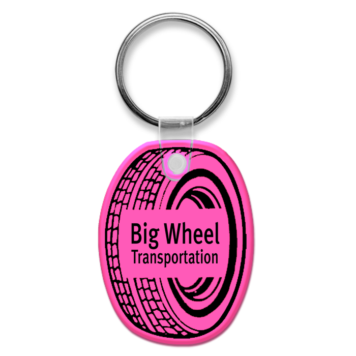 Custom Tire Soft Keychain - Translucent