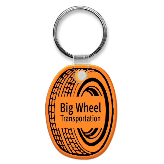 Custom Tire Soft Keychain - Translucent