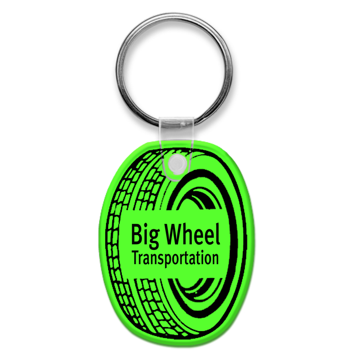 Custom Tire Soft Keychain - Translucent
