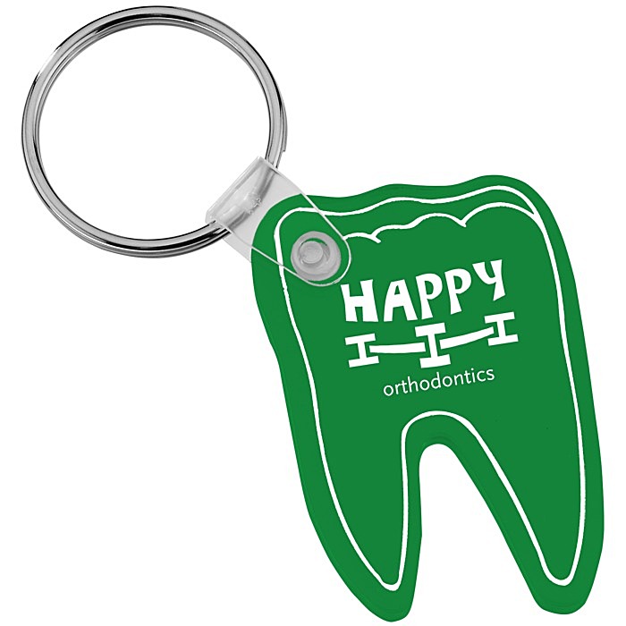 Custom Tooth Soft Keychain - Translucent